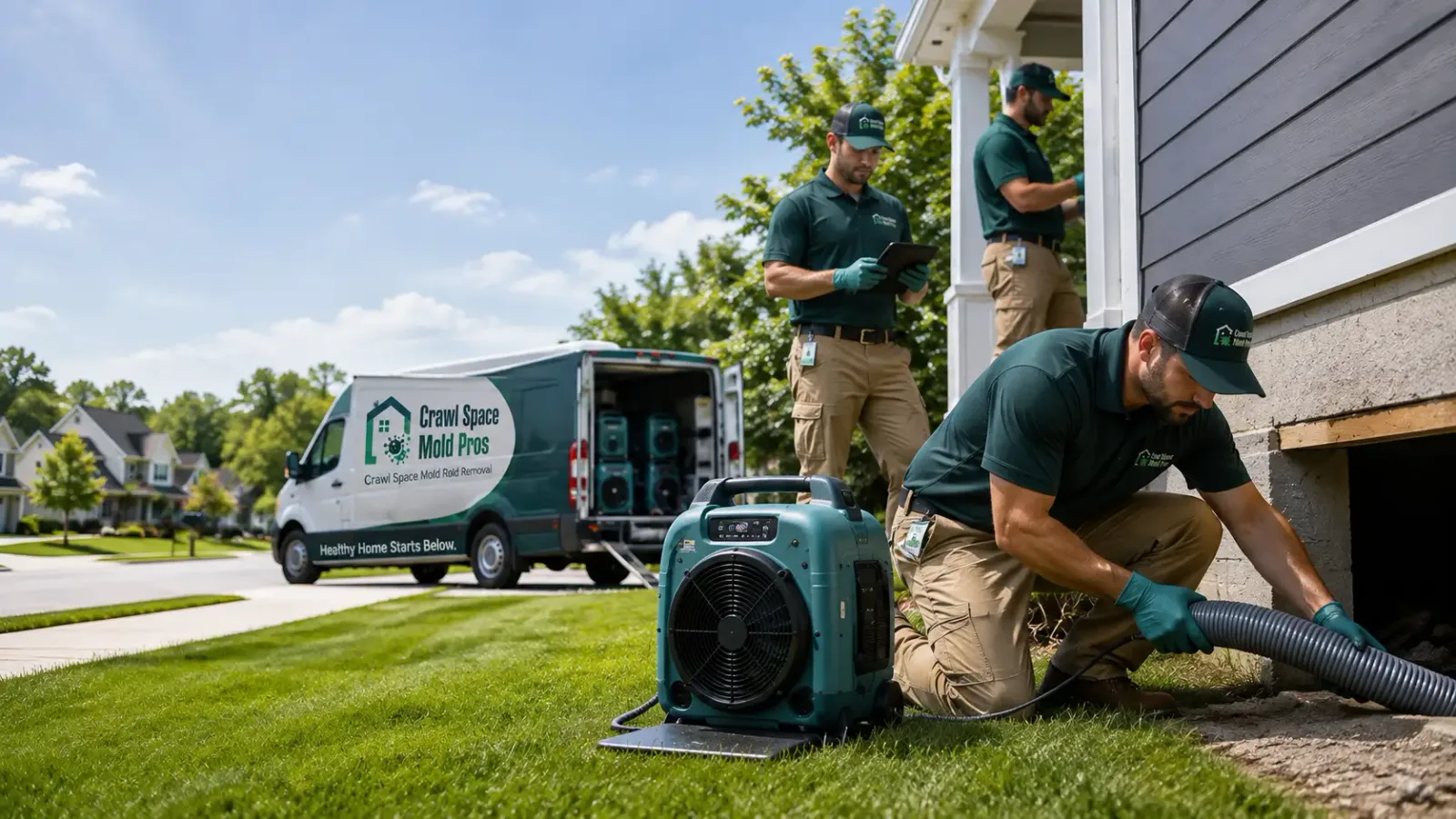 Crawl Space Mold Removal in Monroe, WI